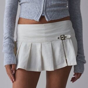 UO • Belted Linen Micro Mini Skort Shaina
